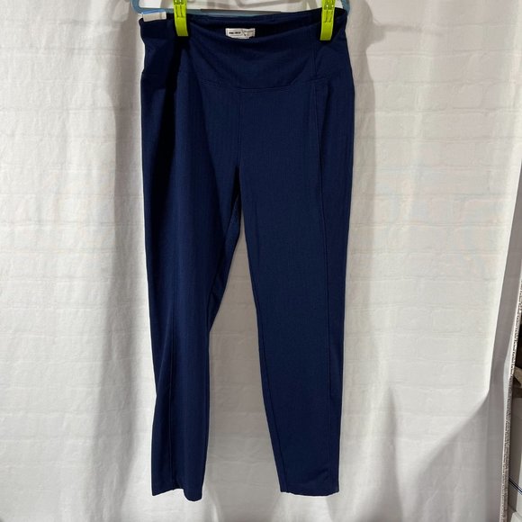 NWT Women's Spring & Mercer Textured Navy Blue Pull on Pants, Size Large - Picture 2 of 6